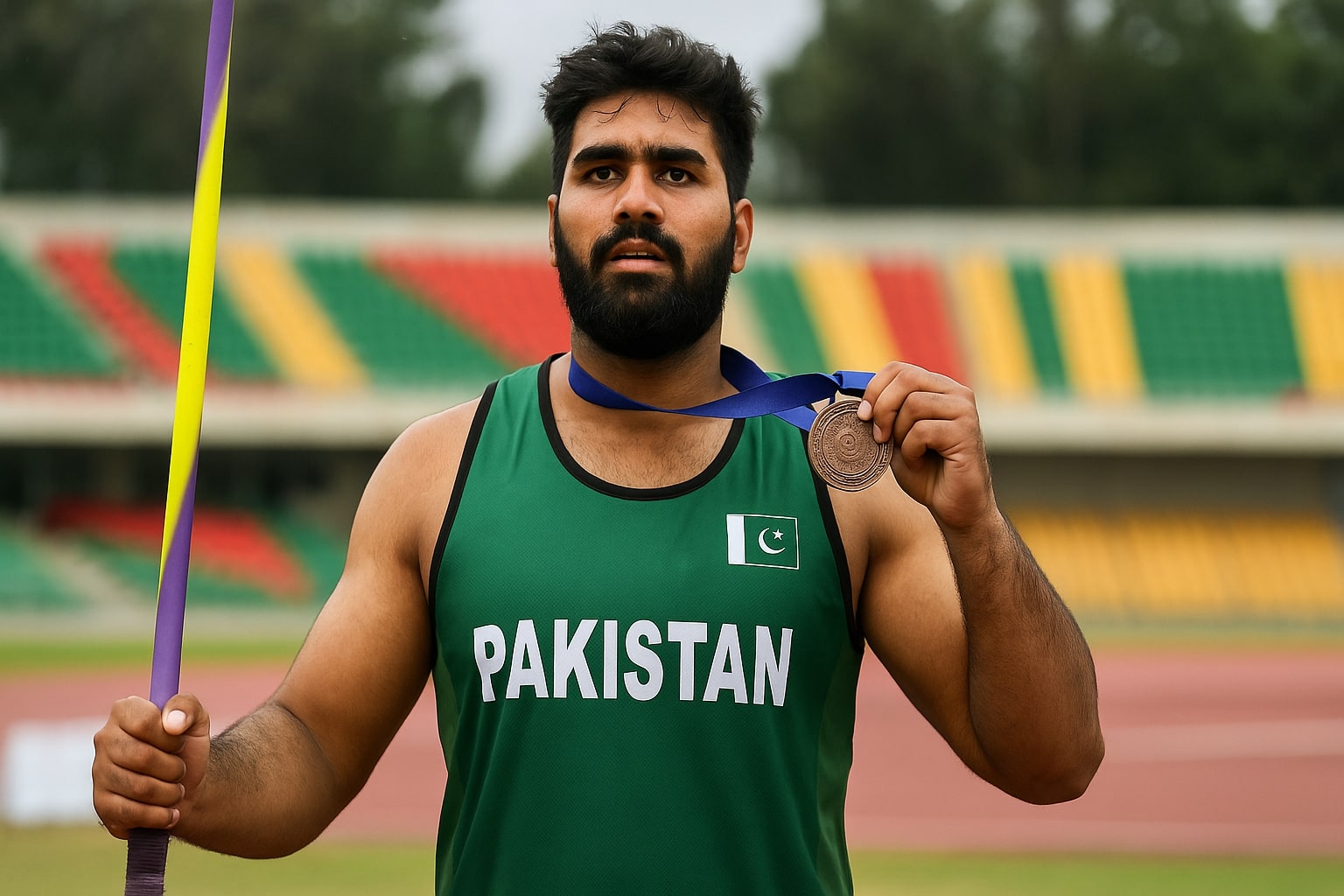 Javelin star Yasir Sultan clinches bronze at Asian Throwing Championship