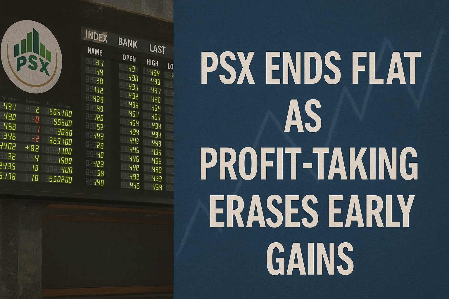 PSX ends flat as profit-taking erases early gains